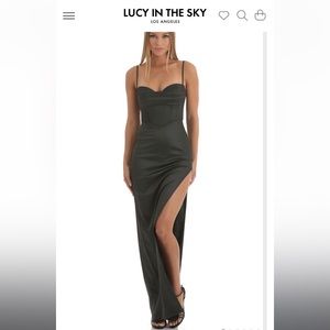 Lucy in the Sky Harley Satin Corset Dress
